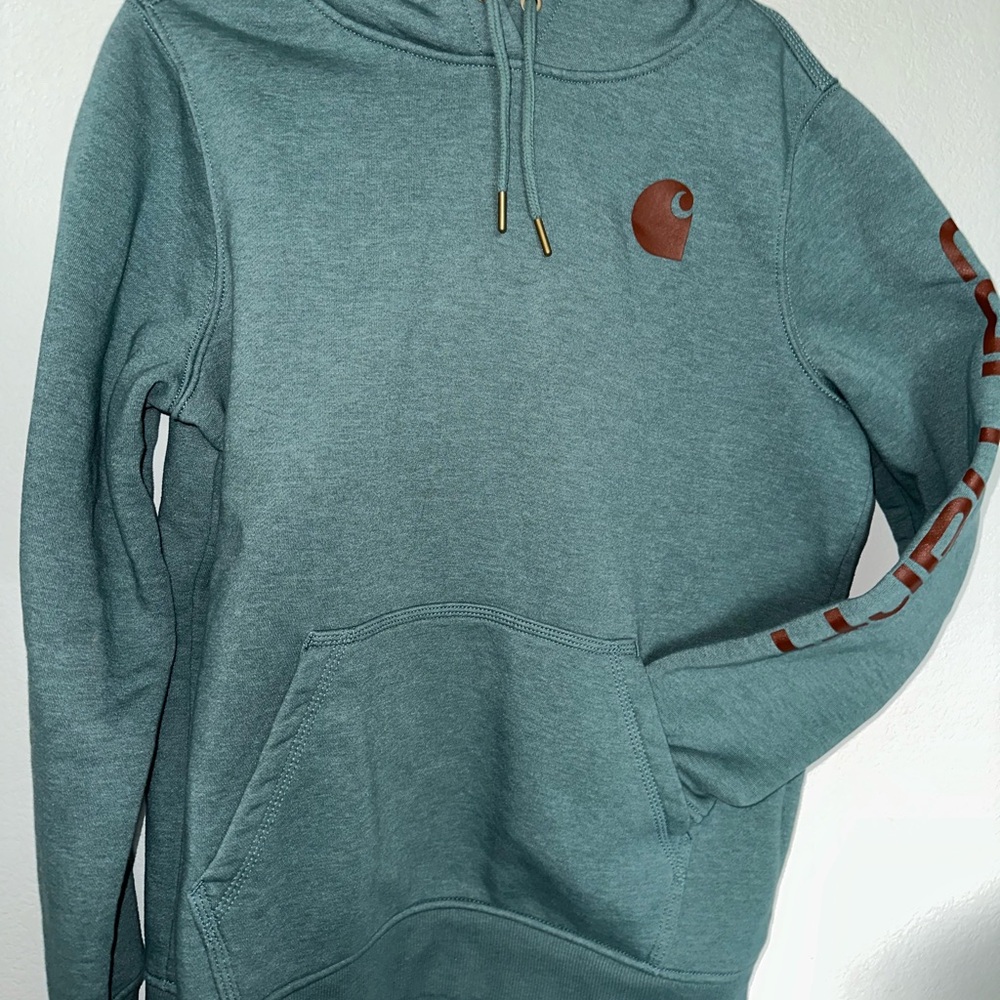 Women's M Carhartt Turquoise Hoodie